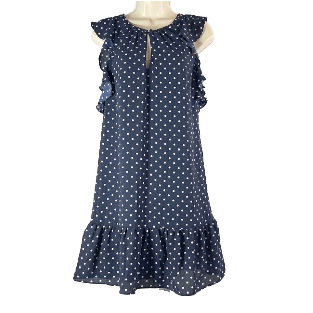 NWT J. Crew Polka Dot Midi Shift Dress XXS
